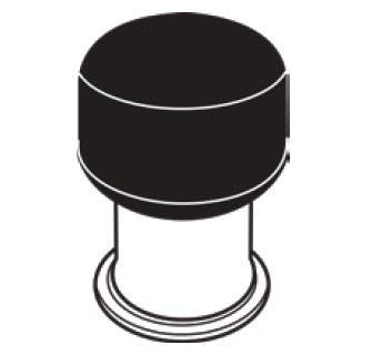 Cal-Royal EUS-07 Solid Brass Floor / Wall Mount Door Stop 2"