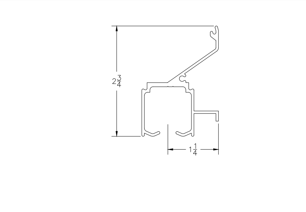 Pemko 280C-SWTKIT/7 Side Wall Mount Sliding Door Kit 7'