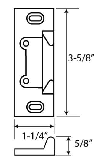 Cal-Royal 245 Surface Applied Strike Rim Fire and Top Strike Fire Rated Vertical Rod Device
