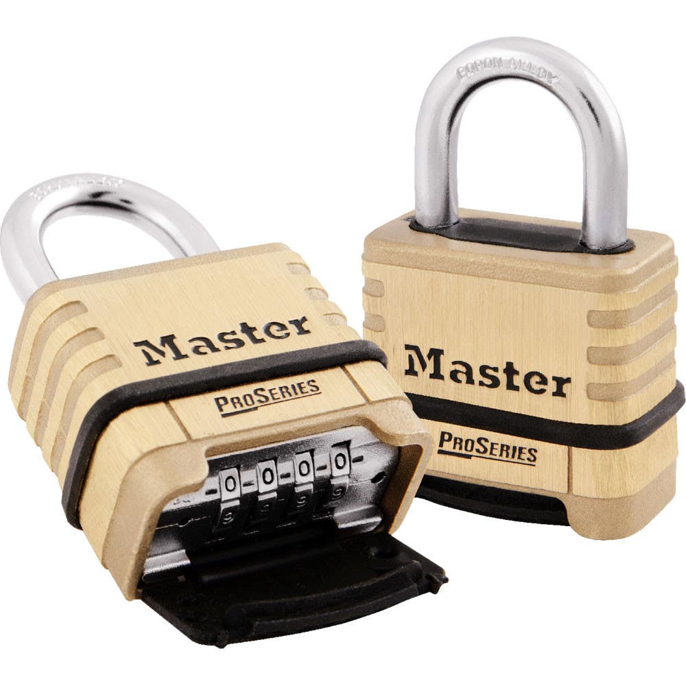 Master Lock 1175RS Brass Resettable Combination Padlock