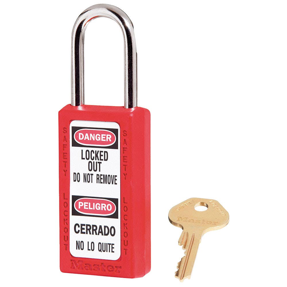 Master Lock 411 Lightweight Thermoplastic Padlock, Zenex Key Retaining