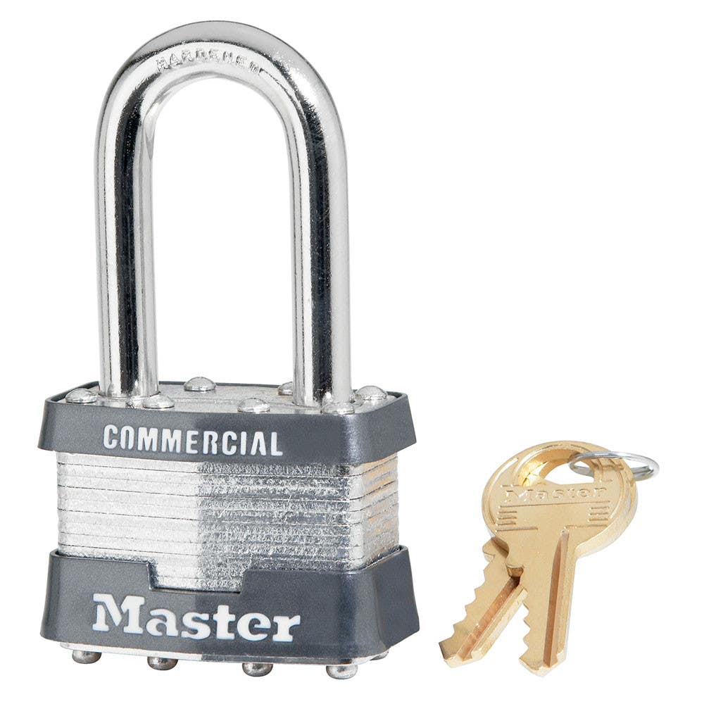 Master Lock NSN 5340-01-346-4611 Laminated Steel Pin Tumbler Padlock, Keyed Different
