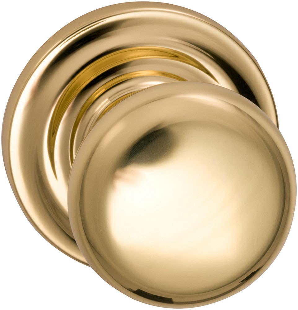 Omnia 458 Interior Traditional Knob Latchset - Solid Brass