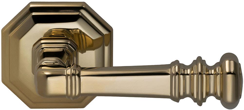 Omnia 101 Interior Traditional Lever Latchset - Solid Brass