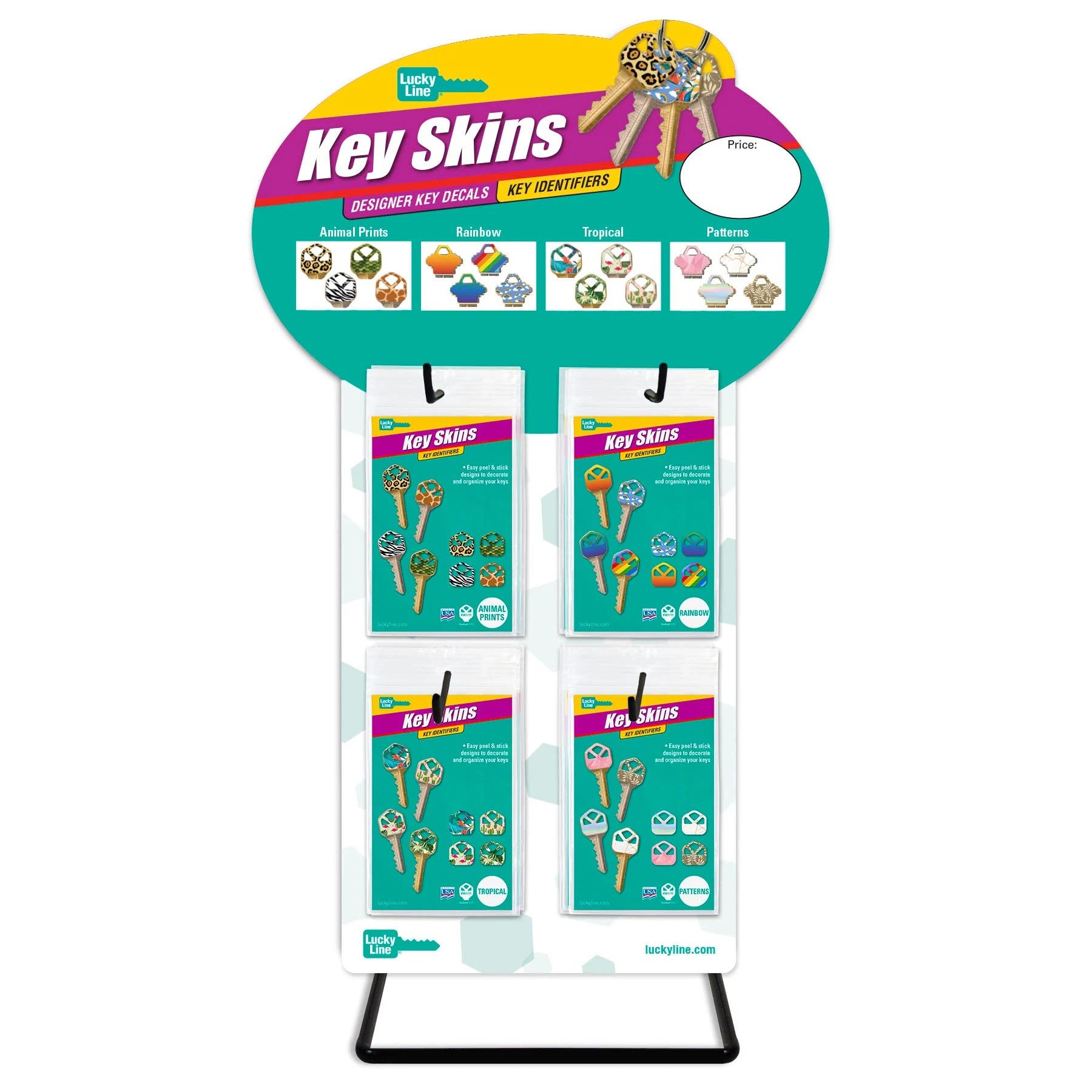 Lucky Line 18100 Key Skins Display