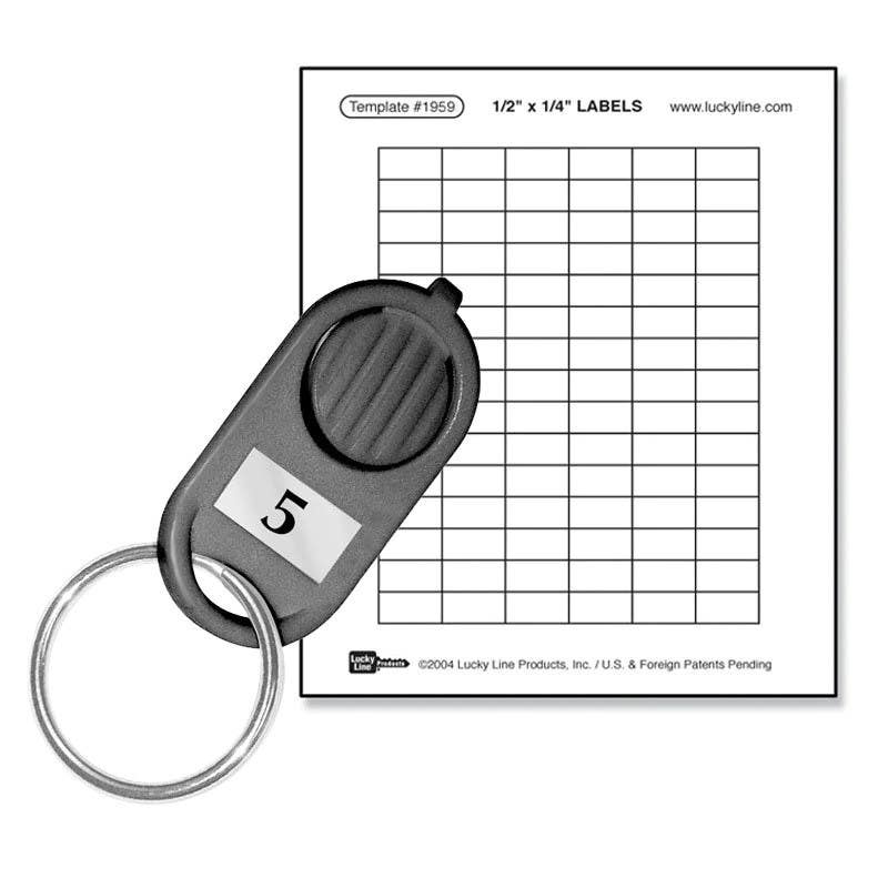 Lucky Line 97080 ABC Label Set , Silver