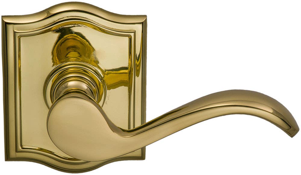 Omnia 895 Interior Traditional Lever Latchset - Solid Brass