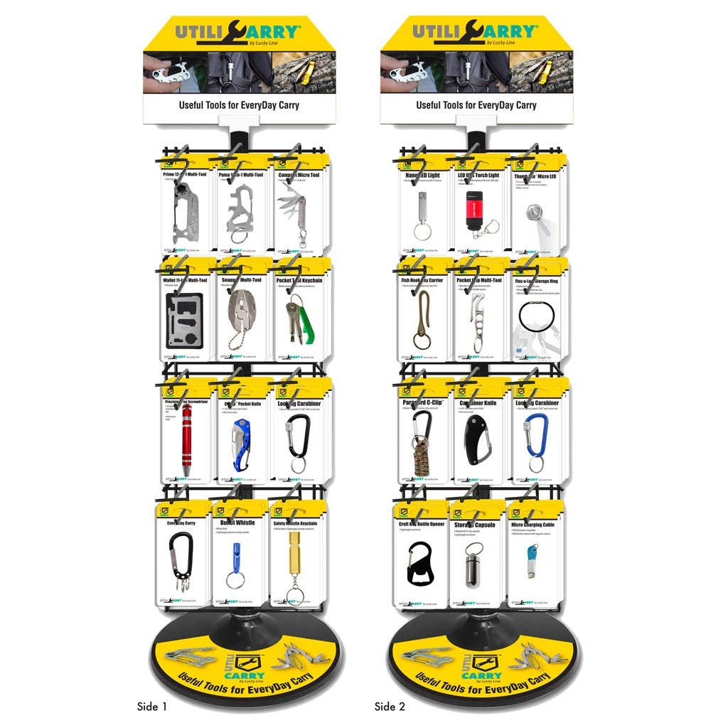 Lucky Line U34000 UtiliCarry Revolving Counter Display