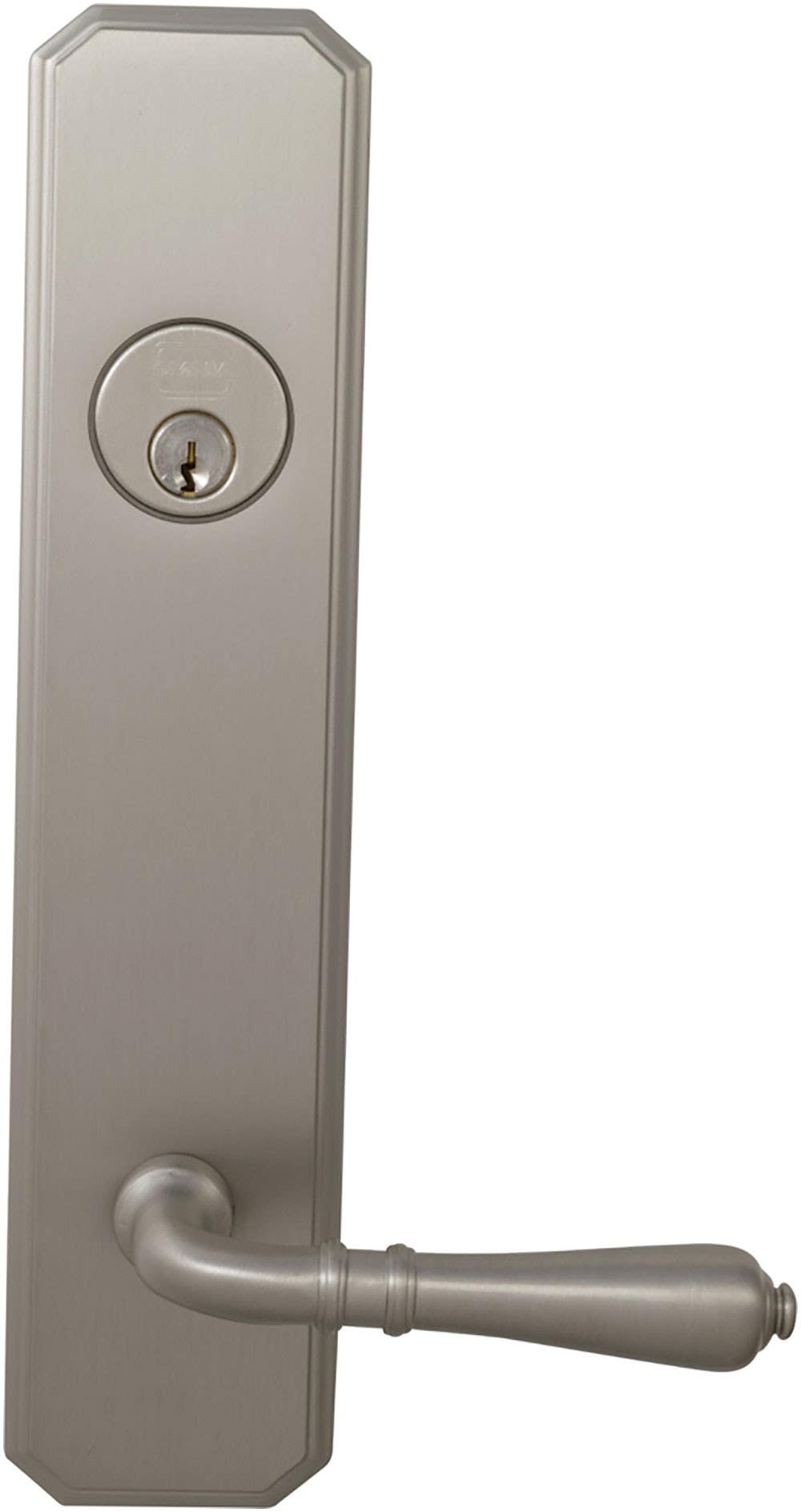 Omnia D11752 Exterior Traditional Deadbolt Entrance Lever Lockset - Solid Brass