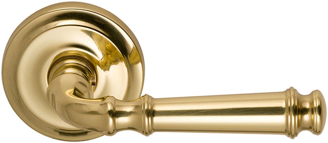 Omnia 904 Interior Traditional Lever Latchset - Solid Brass