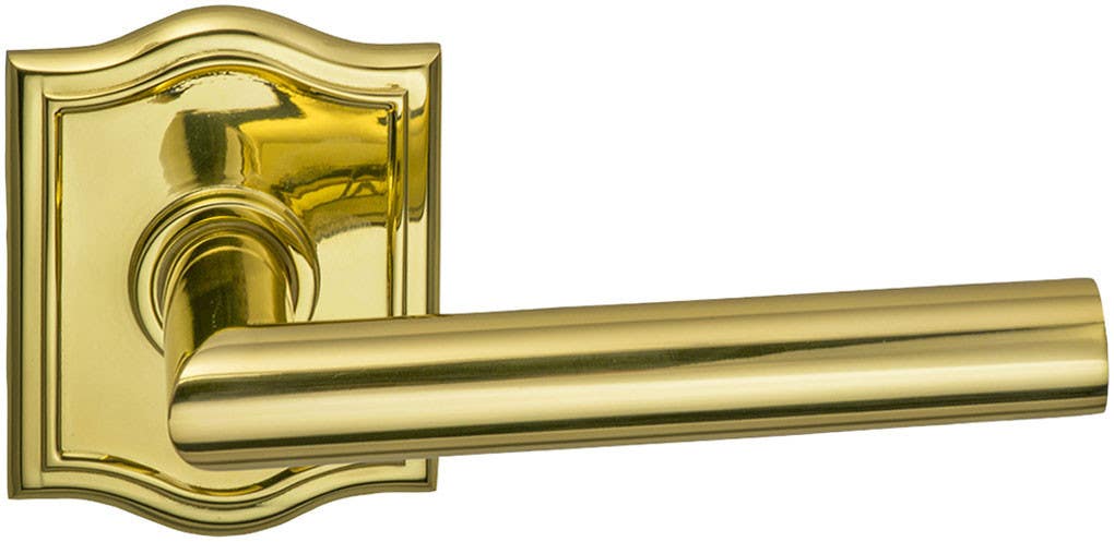 Omnia 912 Interior Traditional Lever Latchset - Solid Brass