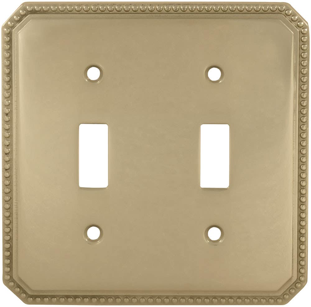 Omnia 8004/D Beaded Switchplate - Double