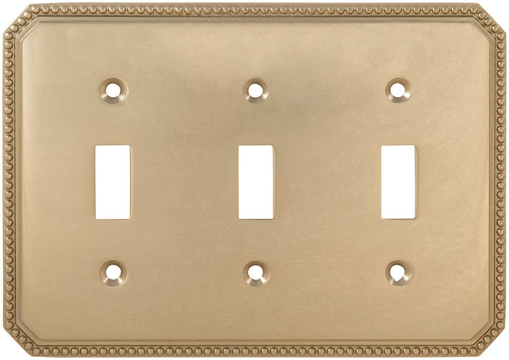 Omnia 8004/T Beaded Switchplate - Triple