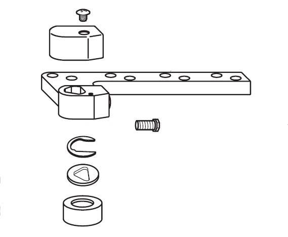 Rixson 252056 Bottom Arm Package For SEC27 Closer