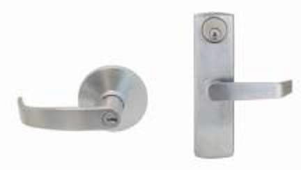 TownSteel TLESC Escutcheon Lever Trim For Grade 2 Exit Device, Satin Chrome