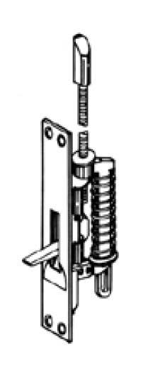 Trimco 3830M Finish Kit Only Semi-Automatic Flushbolt - Metal Door