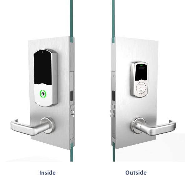 Accurate Lock & Hardware G-ML-LE Glass Patch Kit For Schlage LE Series WiFi Lock, 2-3/4" Backset, 1/2" Door