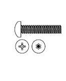 Markar S222-416R16-603 1/4-20 x 1" Pan Head Machine Screw, Phillips, Zinc