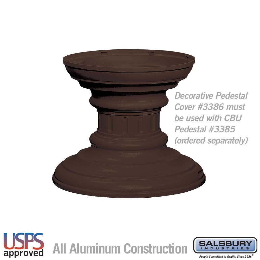 Salsbury Regency Decorative Pedestal Cover - Short (Option for CBU Pedestal 3385)