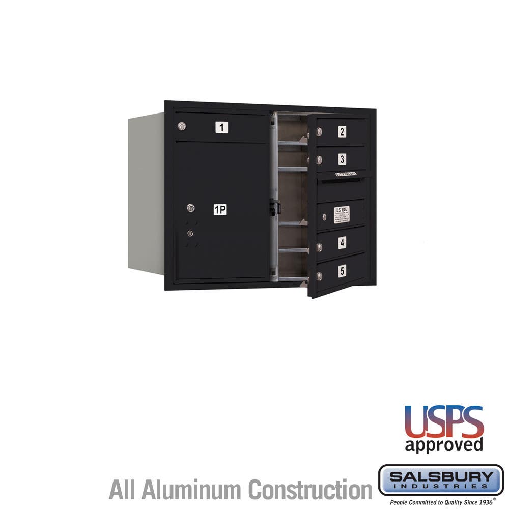 Salsbury 4C Horizontal Mailbox Unit (23-1/2") - Double Column - 5 MB2 Doors