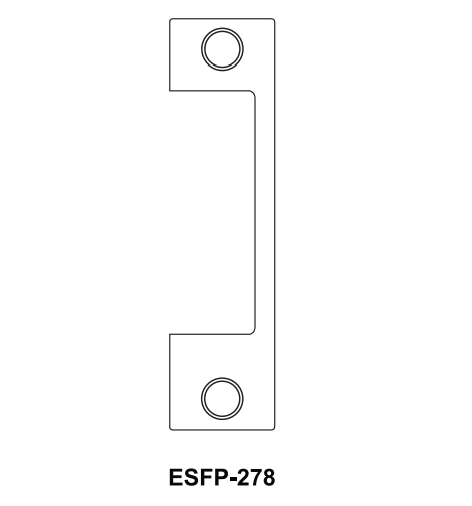Cal-Royal ESFP-278 Optional Faceplate For ES1855 Electric Strike
