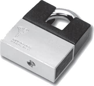 MUL-T-Lock C10/13PSP C-Series Pop Shackle Padlock with Protector, Key Retaining