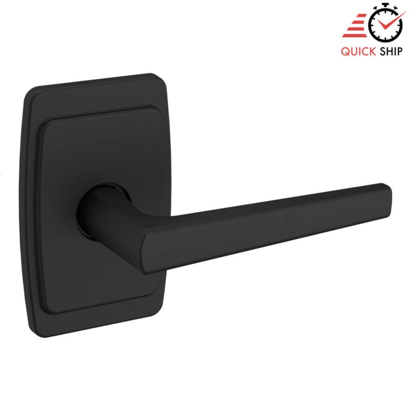 Baldwin Estate L024 Door Lever w/ R046 Rose, 2 3/8" Backset