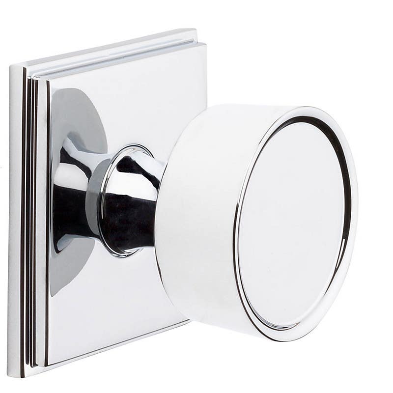 Baldwin Estate K007/K008/K009 Hollywood Hills Door Knob w/ R050 Rose