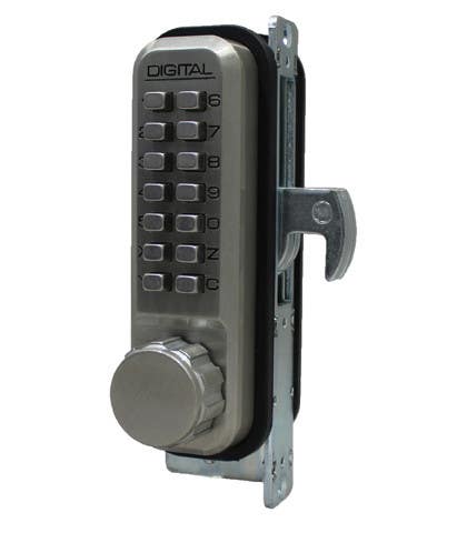 Lockey 2950 Mechanical Keyless Narrow Stile Hook Bolt Lock