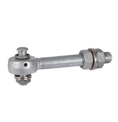 Locinox 1034ROLL-HDG Hot-Dip Galvanized Bearing Eyebolt for 3D & 4D Hinges