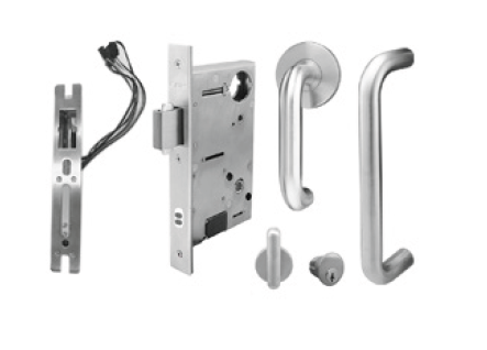 INOX PD97PT Electrified Mortise Lock with Power Transfer and Surface Pull