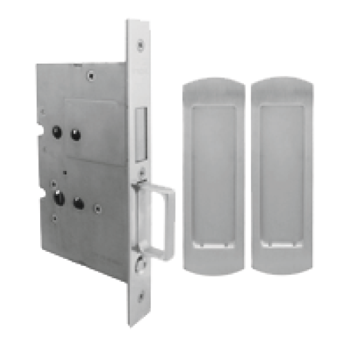 INOX PD8000 Interior Mortise Lockset w/ FH29 Arc Flush Pull & TT08 Thumbturn