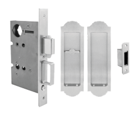 INOX PD8000 Interior Mortise Lockset w/ FH31 Regal Flush Pull & TT09 Thumbturn