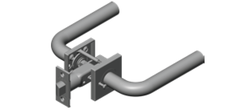 INOX TL4 Interior Tubular Lockset, GA/ GS Rose, Group A, Non-Quick Ship
