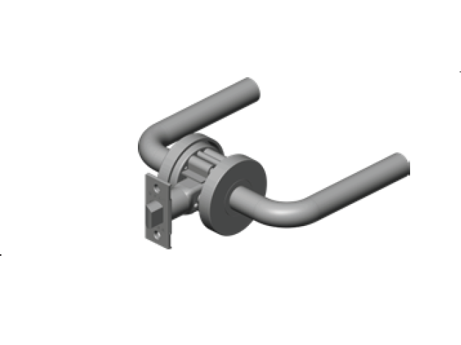 INOX TL4 Interior Tubular Lockset, GA/ GS Rose, Group B, Non-Quick Ship