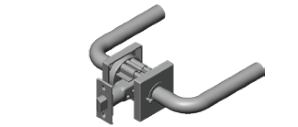 INOX MC7000 ANSI Grade 1 Mortise Lockset with LA/SF Plate, Group A Lever Design