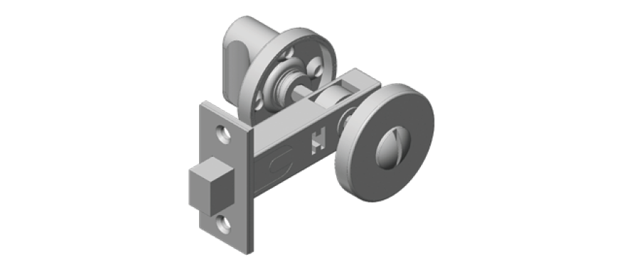 INOX GT/GS/GR/SR Privacy Bolt With Escutcheon-Non Keyed