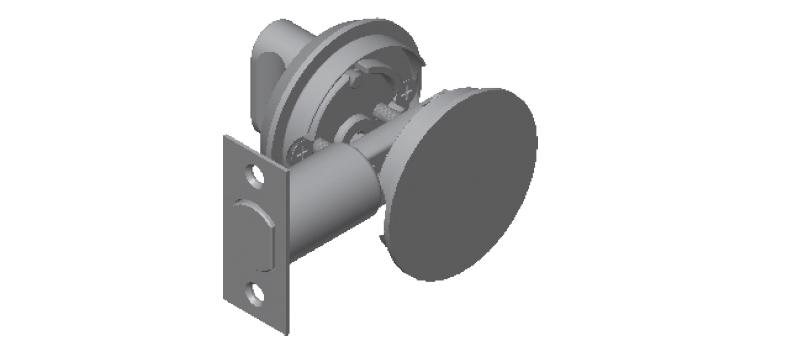 INOX RD Deadbolt With 2-3/8" Round Solid Casted Escutcheon
