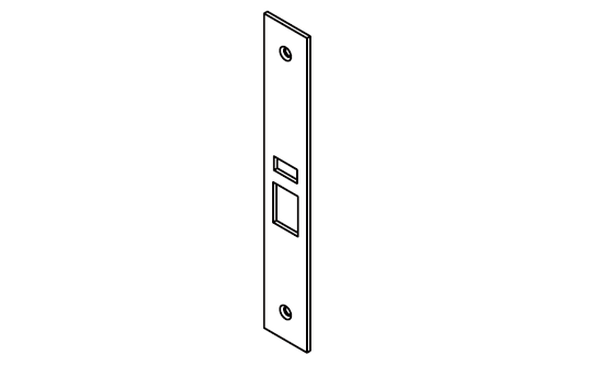 INOX MC-FSP05 Mortise Faceplate, Entry w/o Toggle (MC738)