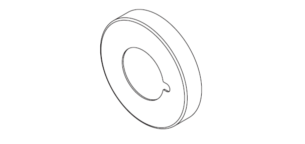 INOX PR-RA Tubular Round Rose Cover