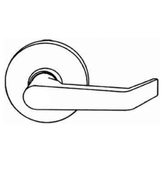 INOX EDCR07 Cylindrical Exit Device Trim with 07 Lever, Satin Chrome