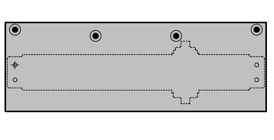 INOX DCDP85 Drop Plate For DC8516 For Push and Jamb Side