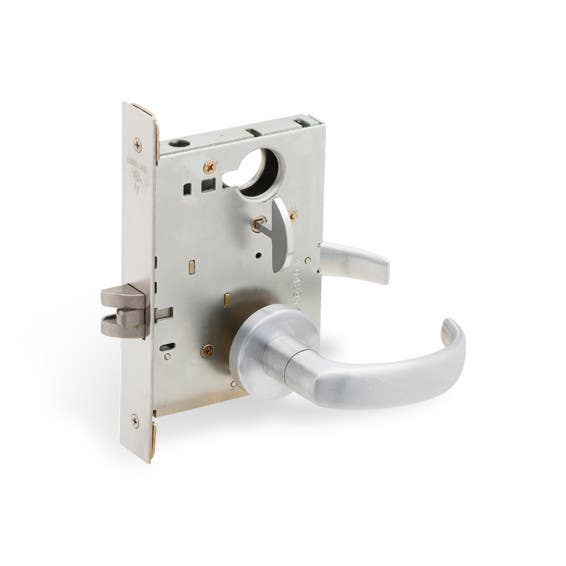 Schlage L Series Grade 1 Mortise Lock W/ M Collection Lever & Escutcheon Trim, Double Cylinder Non-Deadbolt