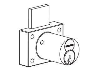Schlage CL Series Cabinet Lock W/ Full Size Interchangeable Core