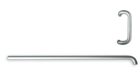 International Door Closers PP Offset Pull & Bend Push Bar Set