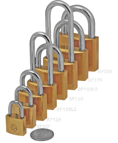 FJM Security BP Solid Brass Padlocks