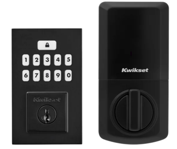 Kwikset 260 SmartCode Keypad Electronic Deadbolt, Round Corner Adj. Latch