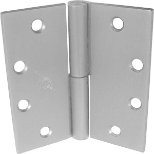 PBB 2P51 Standard Weight 2 Knuckle Plain Bearing Stainless Steel Hinge, Full Mortise