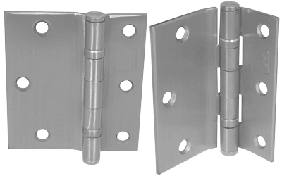 PBB BB5345 5 Knuckle Ball Bearing Stainless Steel 4.5" Hinge, Full Surface Standard Weight