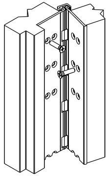 PBB CG31L Full Mortise 1/16" Inset Aluminium Hinge, Heavy Duty